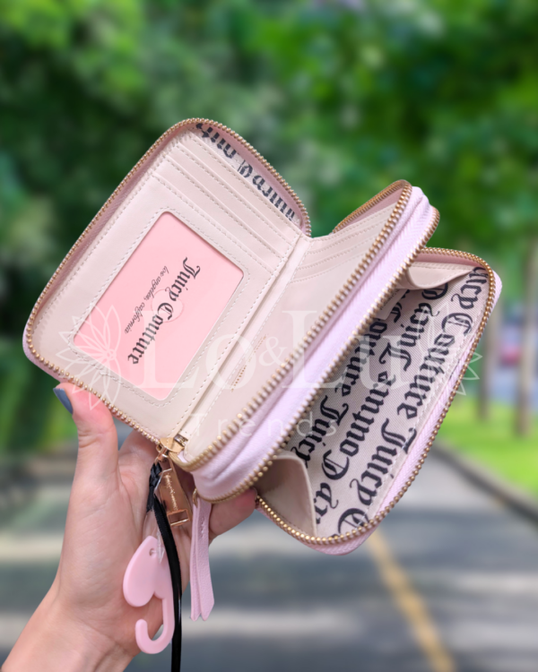 Cartera Juicy Couture rosa doble cierre