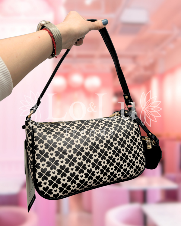 Set Shoulderbag Trébol negro Nanette Lepore