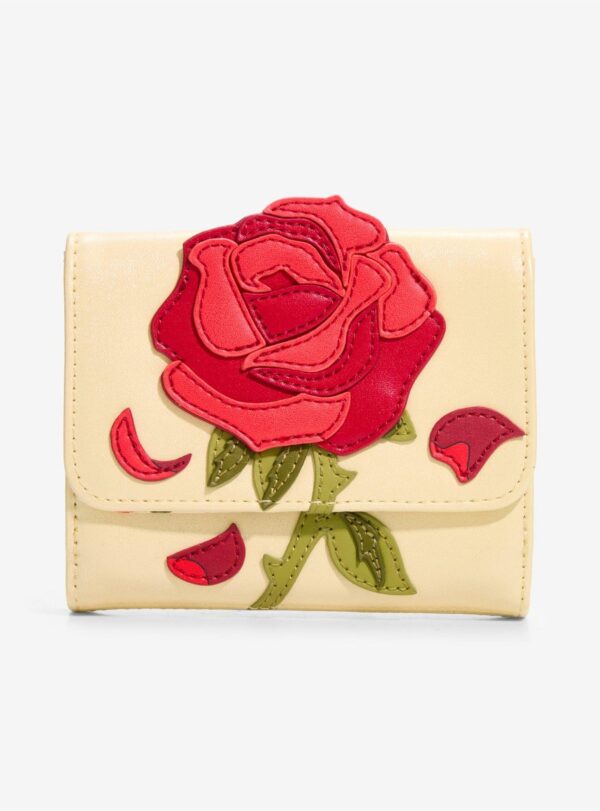 Cartera Rosa roja La Bella y la Bestia Loungefly
